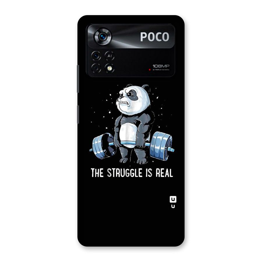 Struggle is Real Panda Back Case for Poco X4 Pro 5G