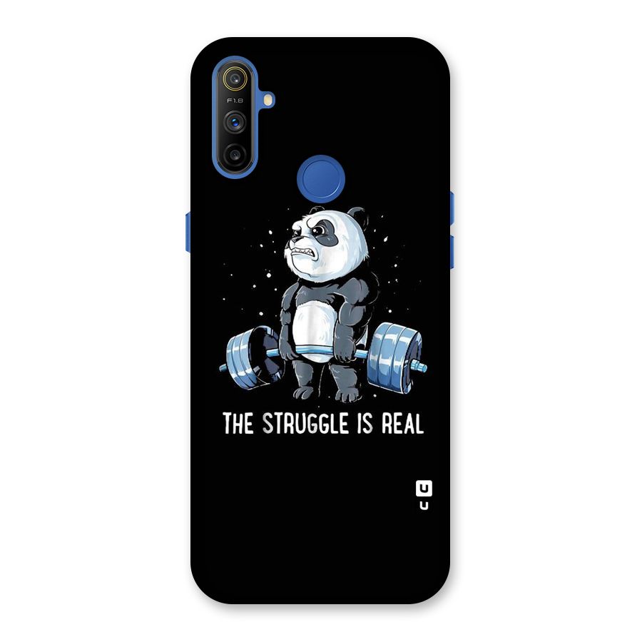 Struggle is Real Panda Back Case for Realme Narzo 10A