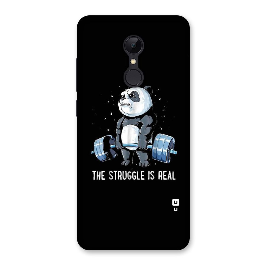 Struggle is Real Panda Back Case for Redmi 5