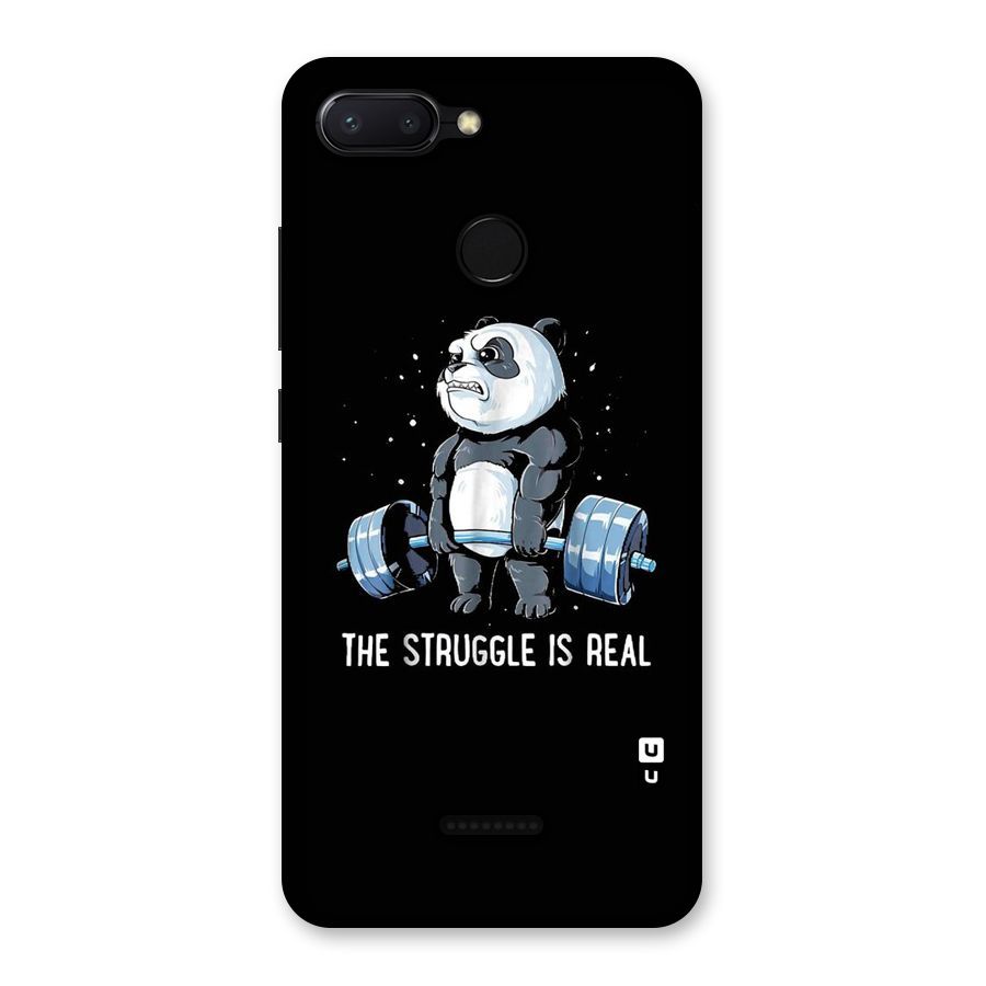 Struggle is Real Panda Back Case for Redmi 6