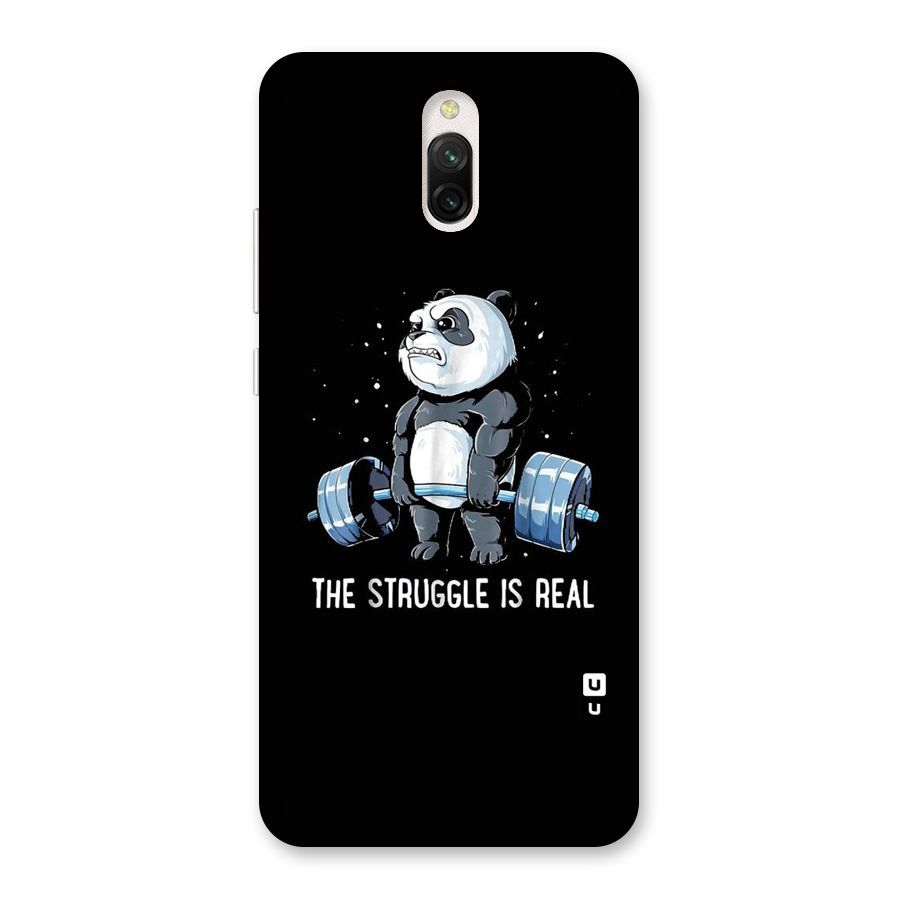 Struggle is Real Panda Back Case for Redmi 8A Dual