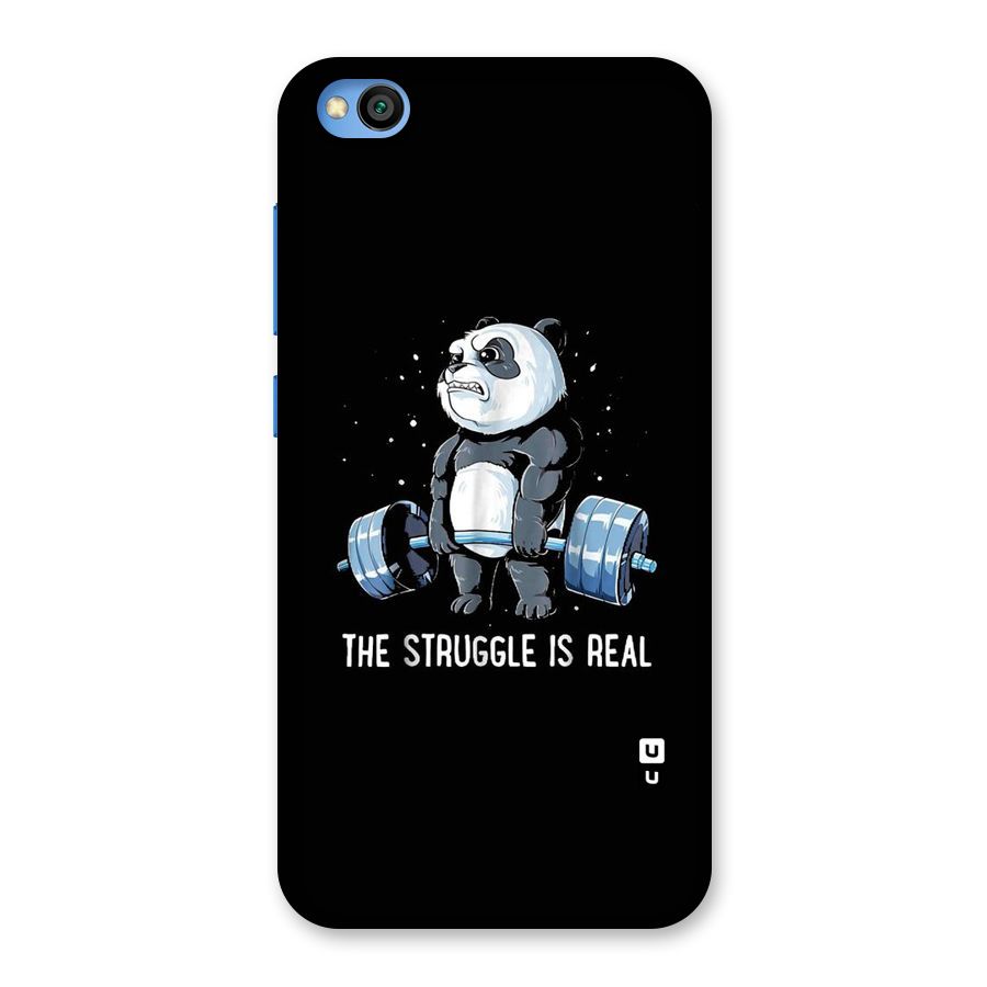 Struggle is Real Panda Back Case for Redmi Go