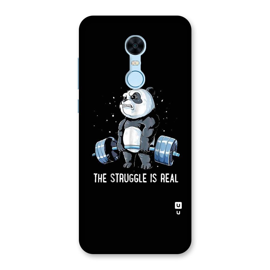 Struggle is Real Panda Back Case for Redmi Note 5