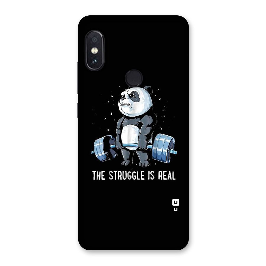 Struggle is Real Panda Back Case for Redmi Note 5 Pro