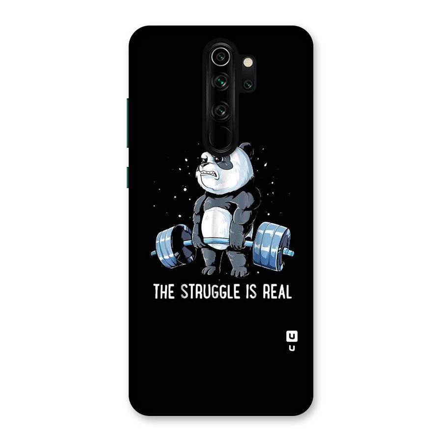 Struggle is Real Panda Back Case for Redmi Note 8 Pro