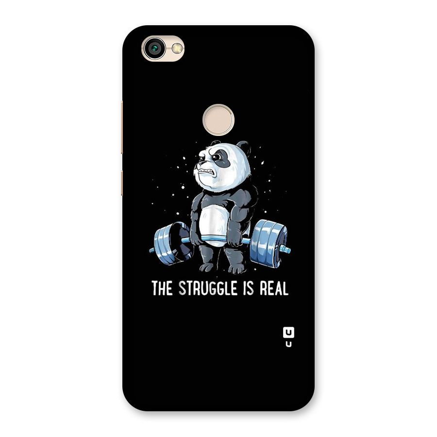 Struggle is Real Panda Back Case for Redmi Y1 2017