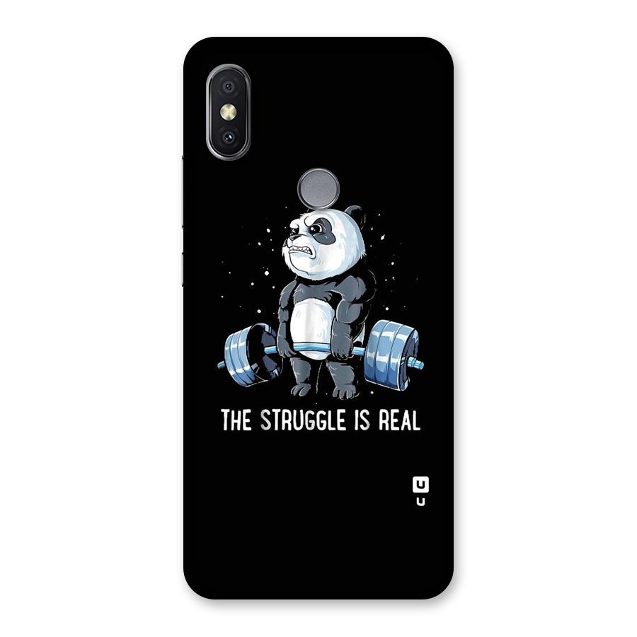 Struggle is Real Panda Back Case for Redmi Y2