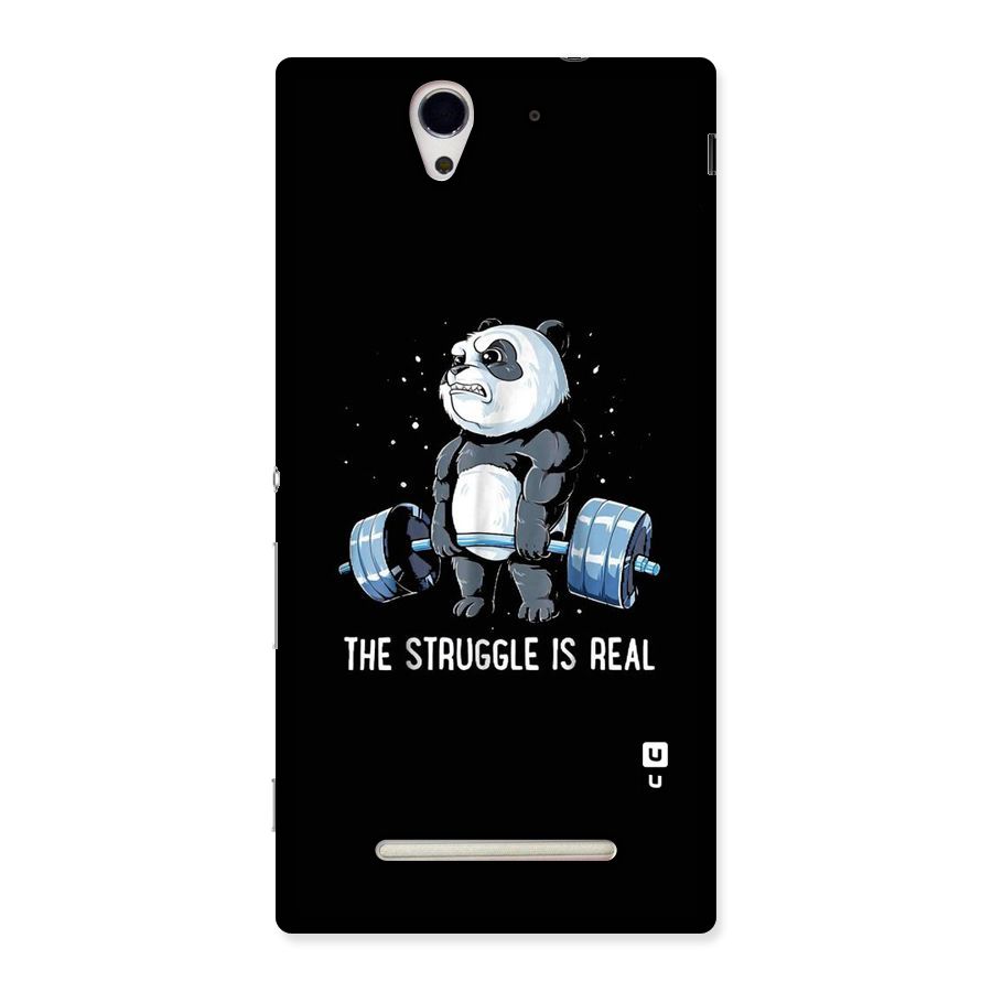 Struggle is Real Panda Back Case for Sony Xperia C3