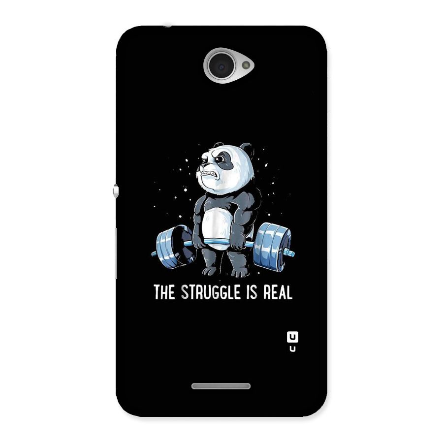 Struggle is Real Panda Back Case for Sony Xperia E4