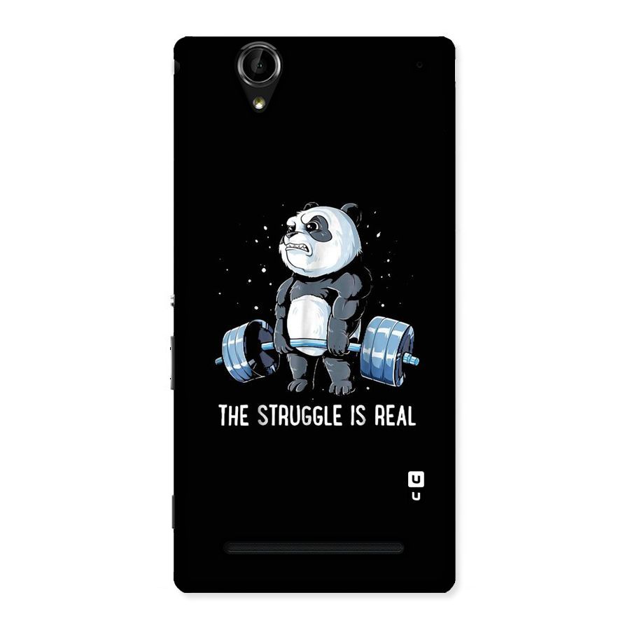 Struggle is Real Panda Back Case for Sony Xperia T2