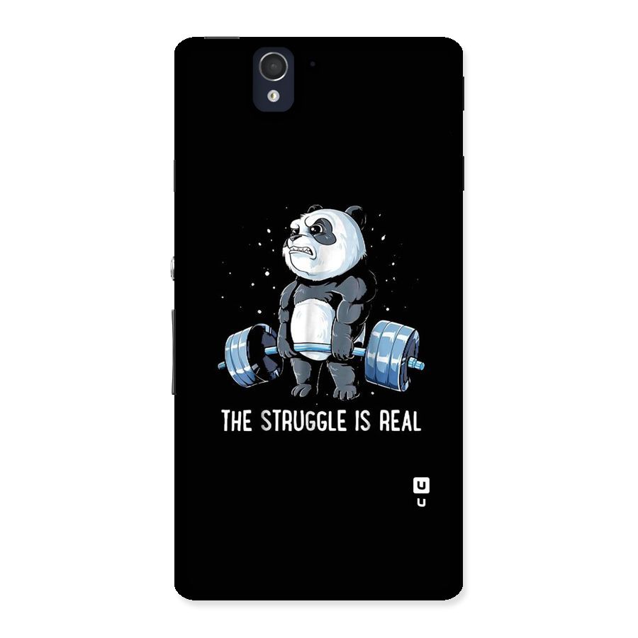Struggle is Real Panda Back Case for Sony Xperia Z