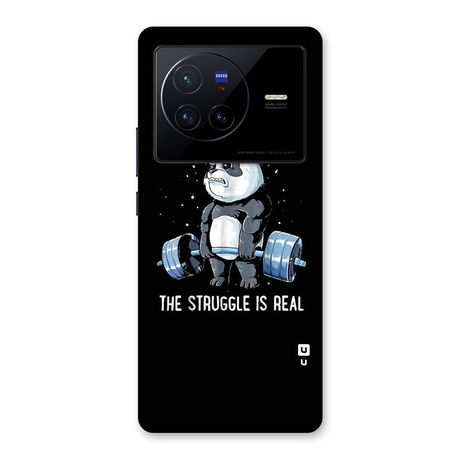Struggle is Real Panda Back Case for Vivo X80