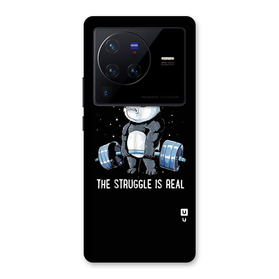 Struggle is Real Panda Back Case for Vivo X80 Pro
