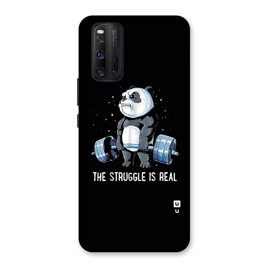 Struggle is Real Panda Back Case for Vivo iQOO 3
