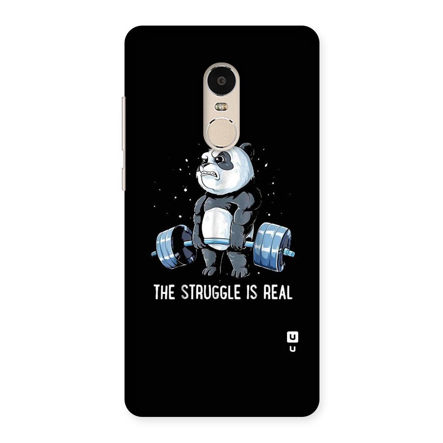 Struggle is Real Panda Back Case for Xiaomi Redmi Note 4