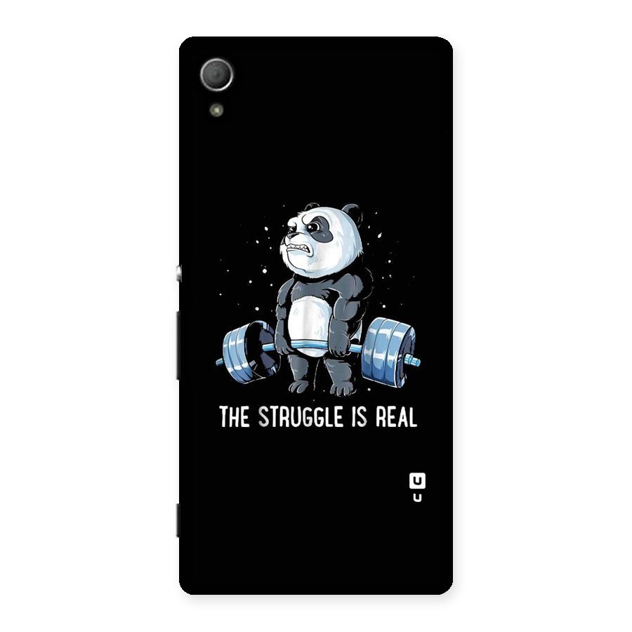 Struggle is Real Panda Back Case for Xperia Z3 Plus