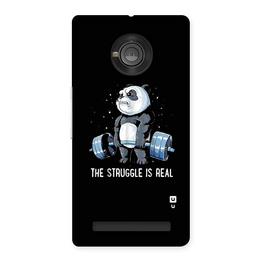 Struggle is Real Panda Back Case for Yu Yunique