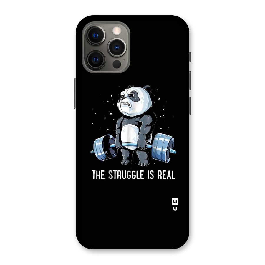 Struggle is Real Panda Back Case for iPhone 12 Pro Max