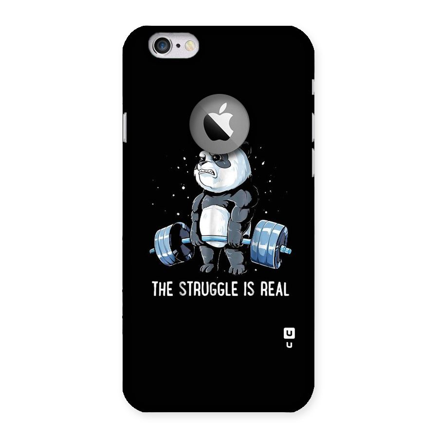 Struggle is Real Panda Back Case for iPhone 6 Logo Cut