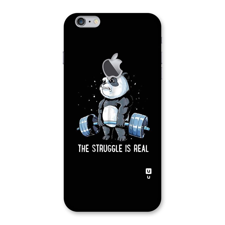 Struggle is Real Panda Back Case for iPhone 6 Plus 6S Plus Logo Cut