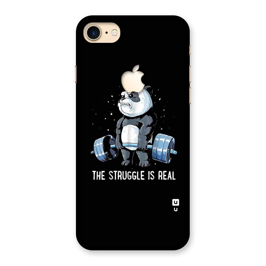 Struggle is Real Panda Back Case for iPhone 7 Apple Cut