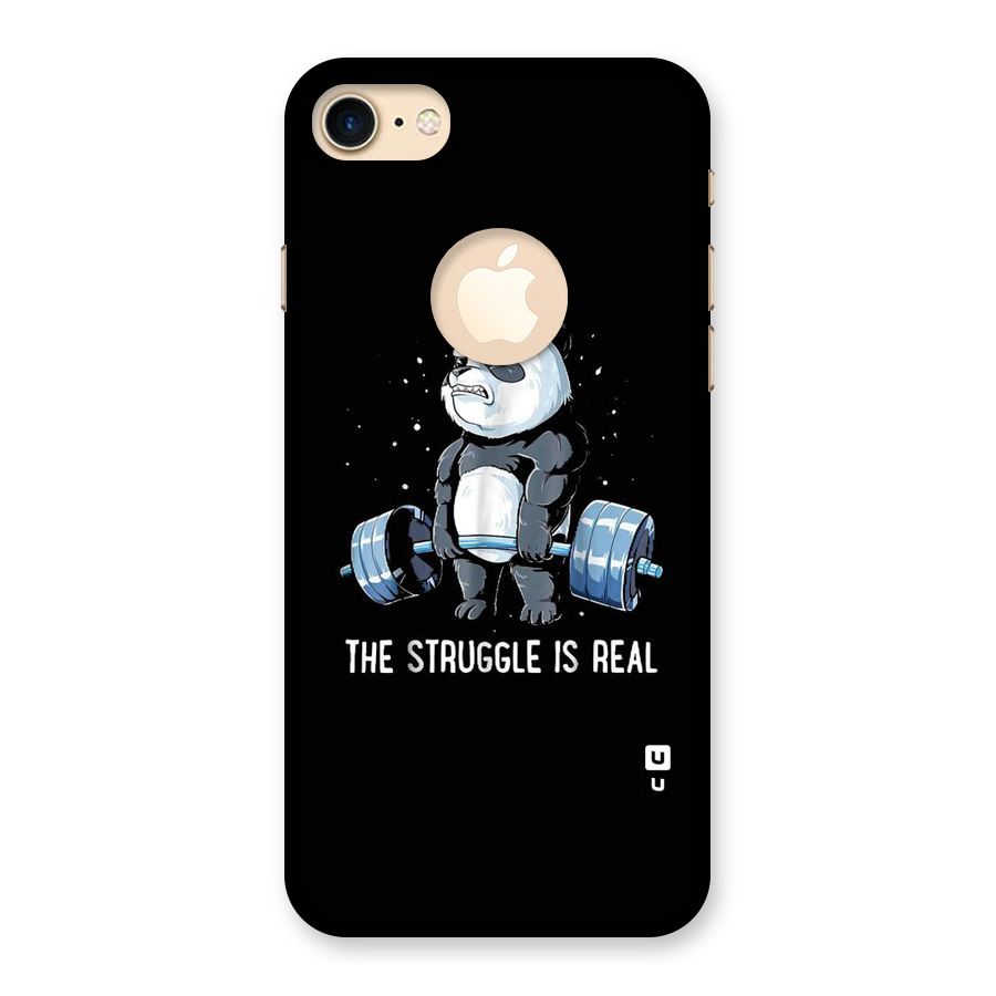Struggle is Real Panda Back Case for iPhone 7 Logo Cut