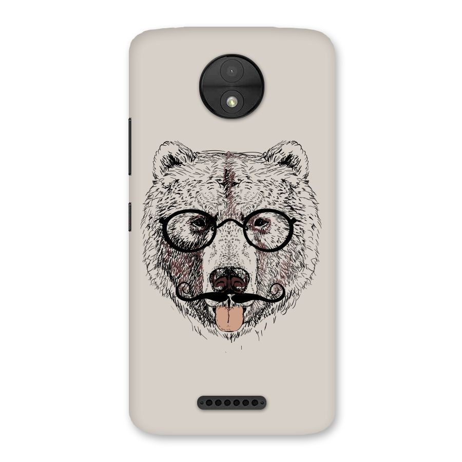 Studious Bear Back Case for Moto C