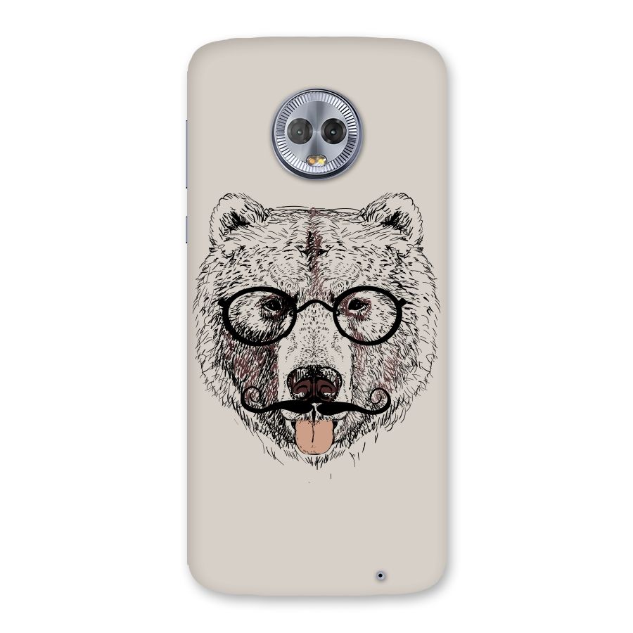 Studious Bear Back Case for Moto G6 Plus