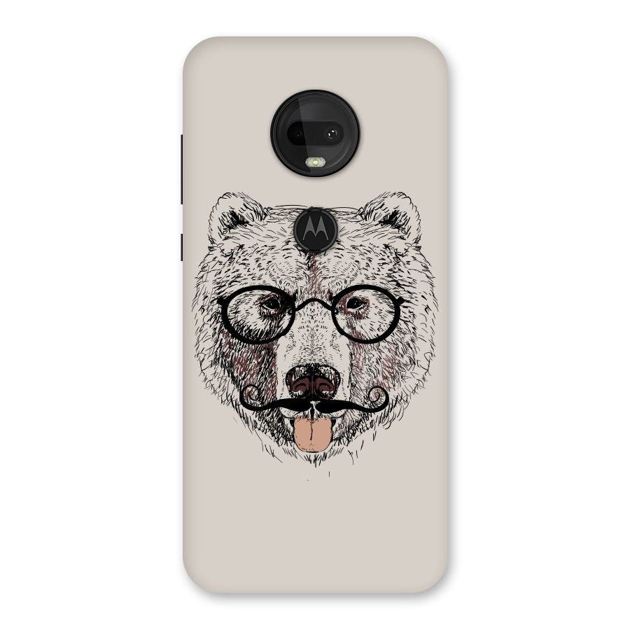 Studious Bear Back Case for Moto G7