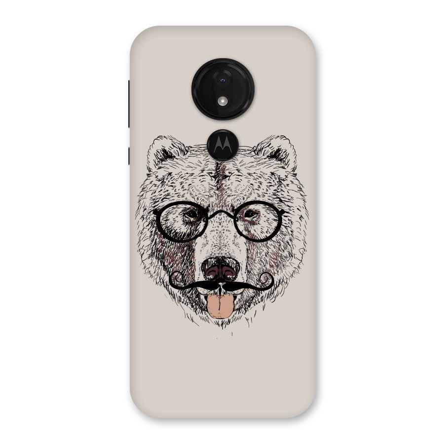 Studious Bear Back Case for Moto G7 Power