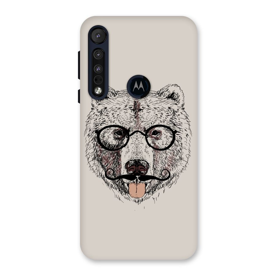 Studious Bear Back Case for Motorola One Macro