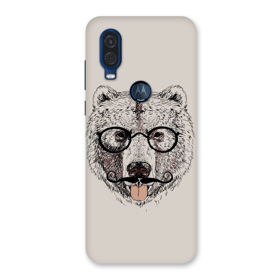 Studious Bear Back Case for Motorola One Vision