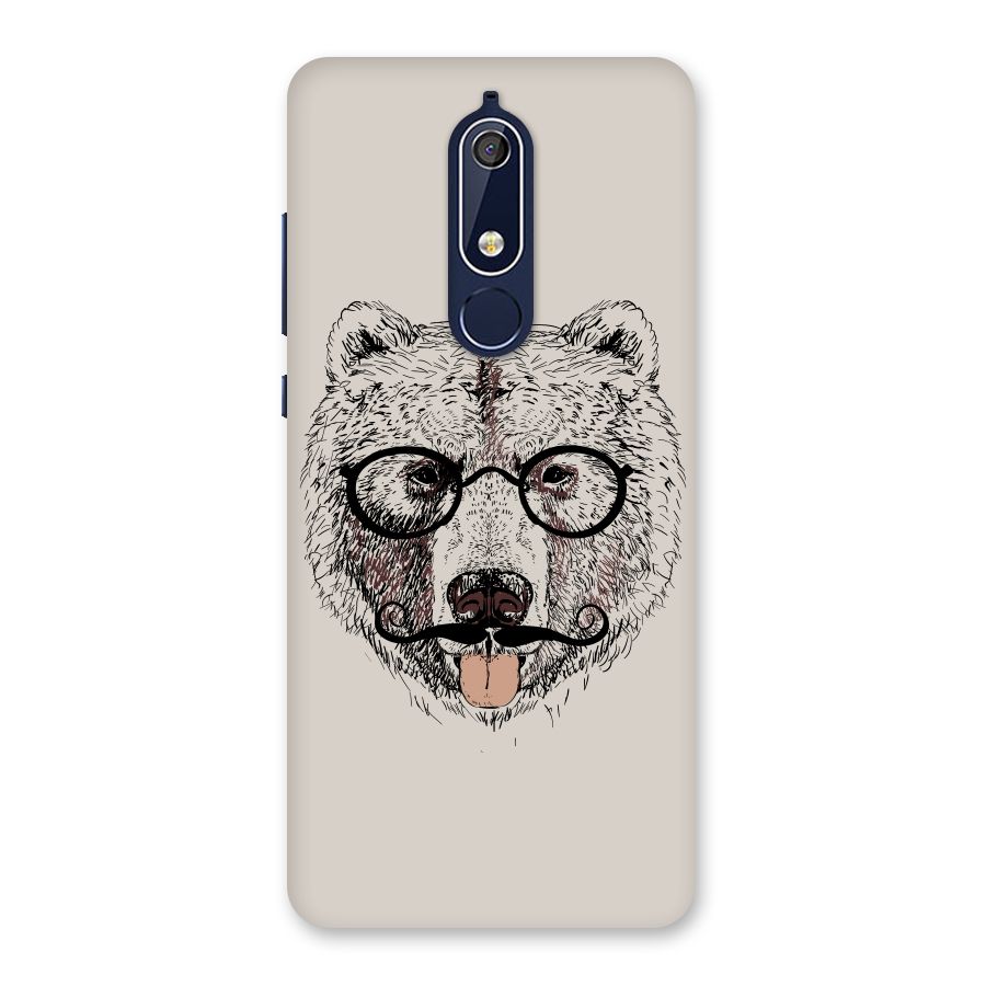 Studious Bear Back Case for Nokia 5.1