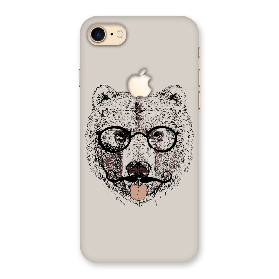 Studious Bear Back Case for iPhone 7 Apple Cut