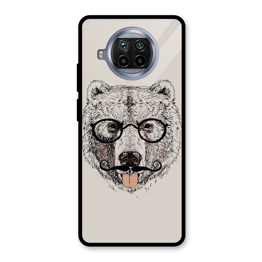 Studious Bear Glass Back Case for Mi 10i