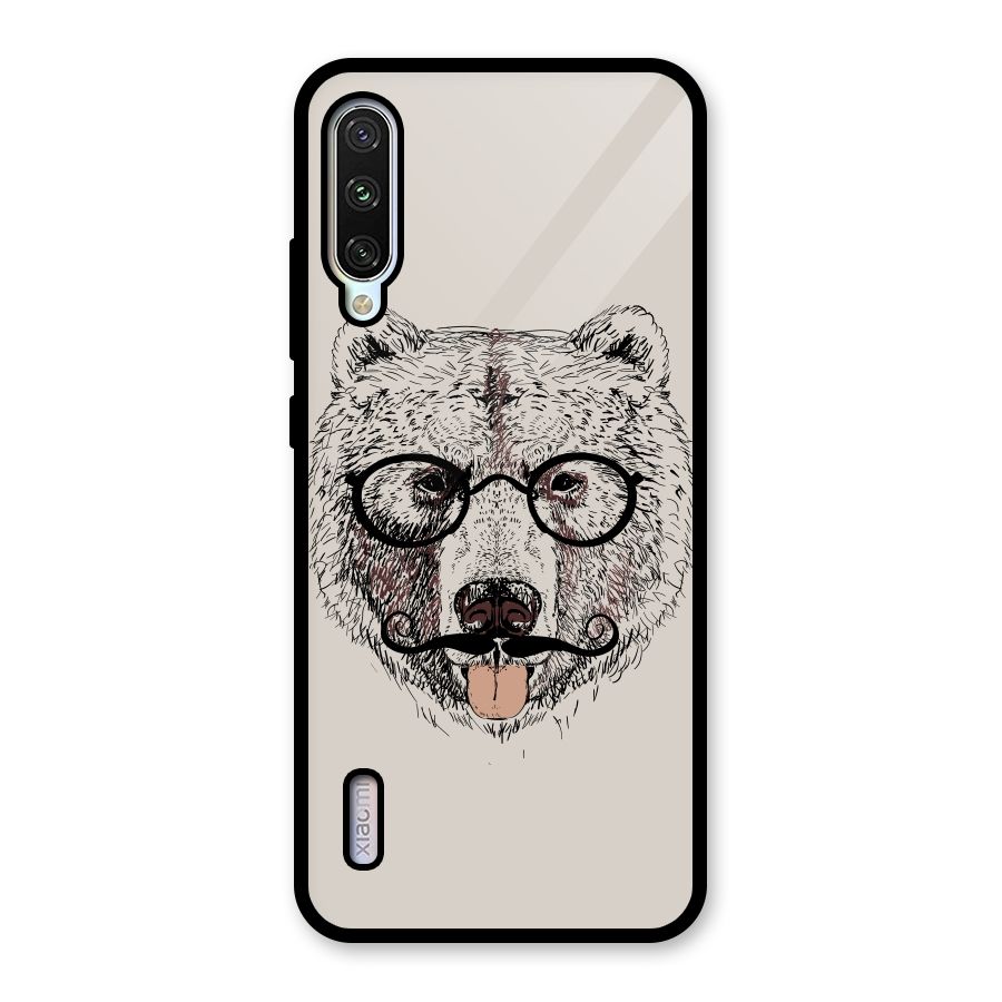 Studious Bear Glass Back Case for Mi A3
