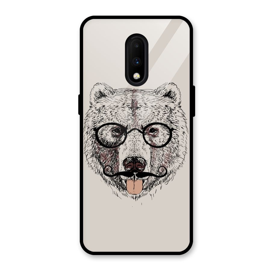 Studious Bear Glass Back Case for OnePlus 7
