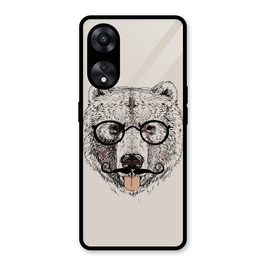 Studious Bear Glass Back Case for Oppo A78