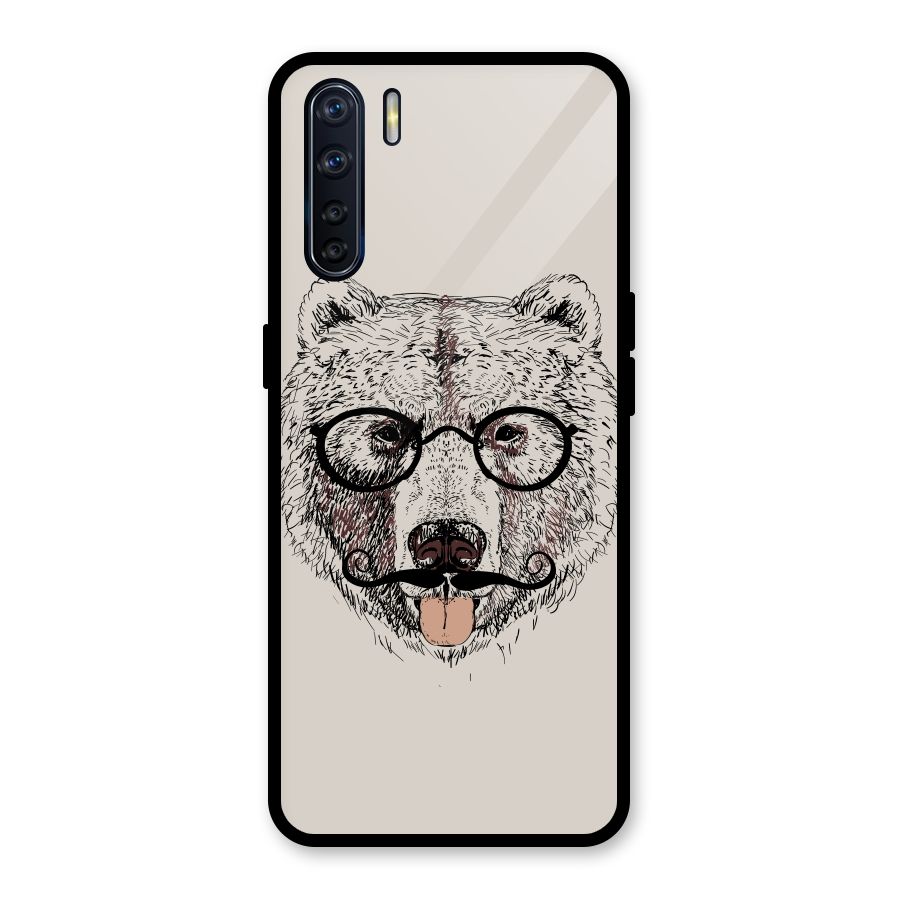 Studious Bear Glass Back Case for Oppo F15