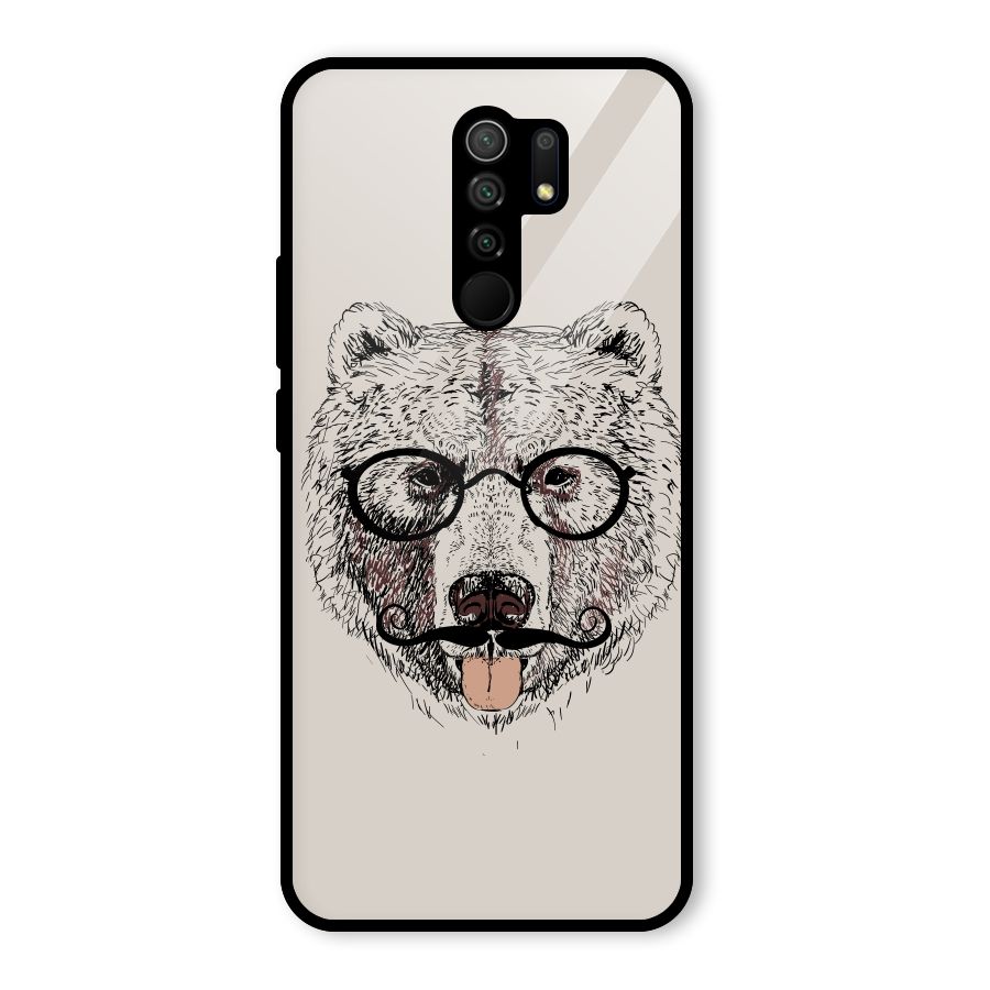 Studious Bear Glass Back Case for Poco M2