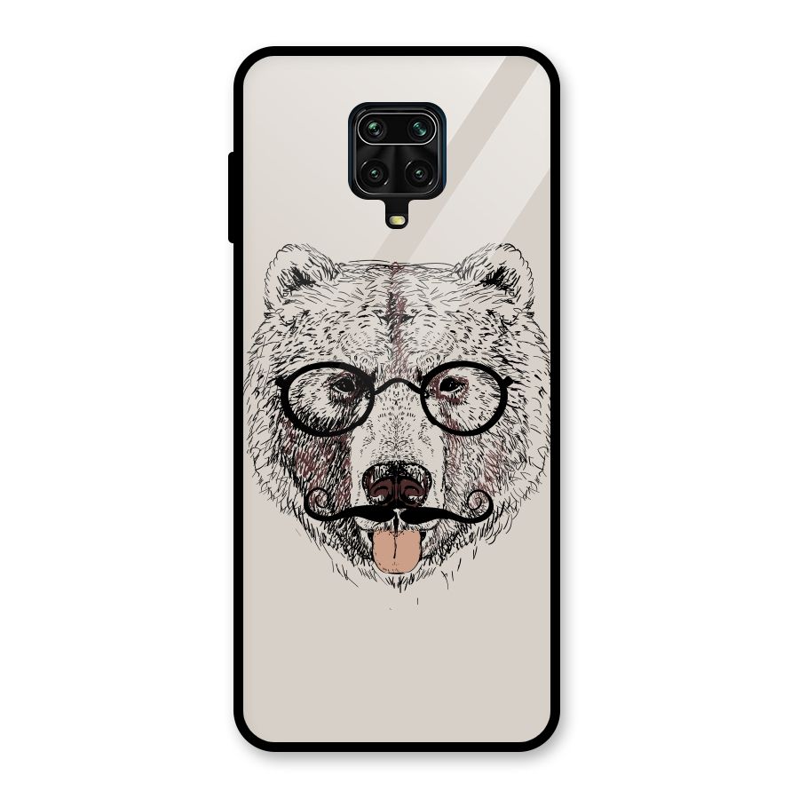 Studious Bear Glass Back Case for Poco M2 Pro