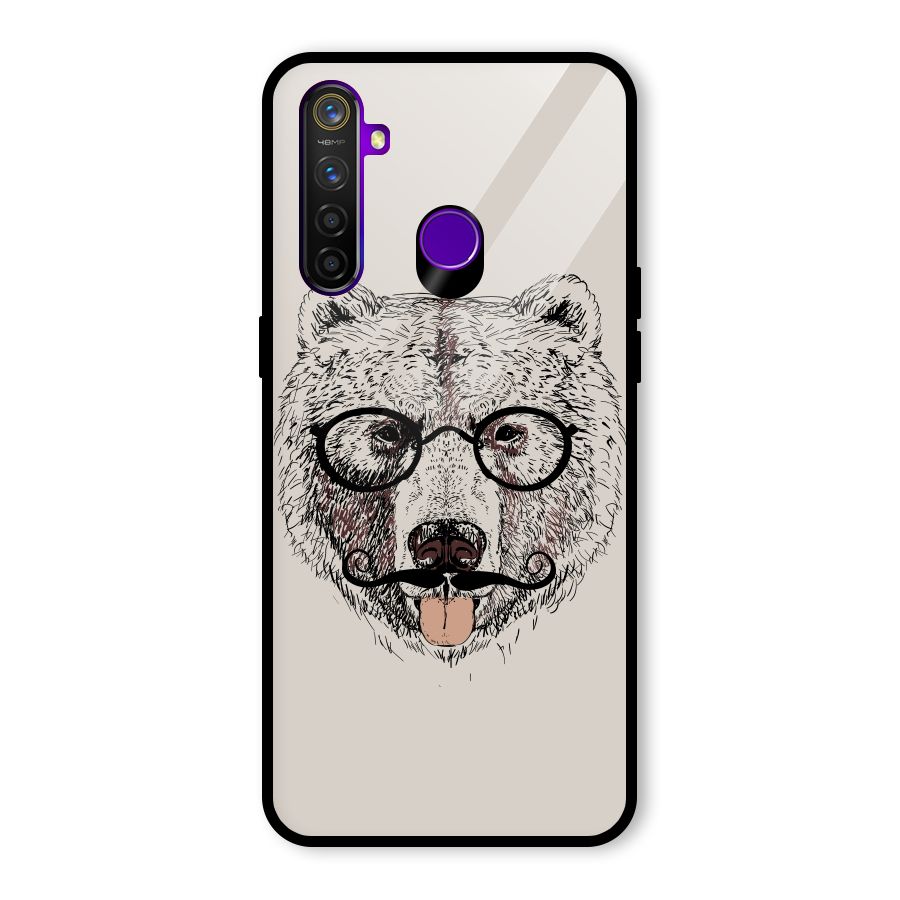 Studious Bear Glass Back Case for Realme 5 Pro