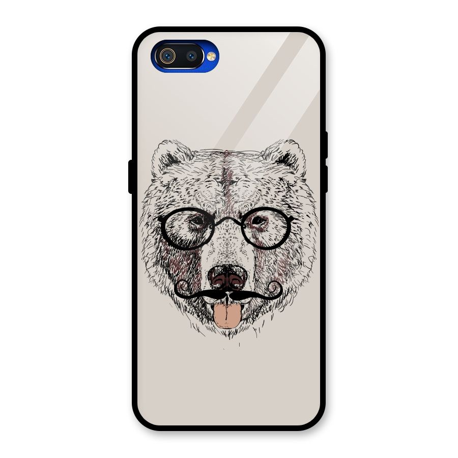 Studious Bear Glass Back Case for Realme C2