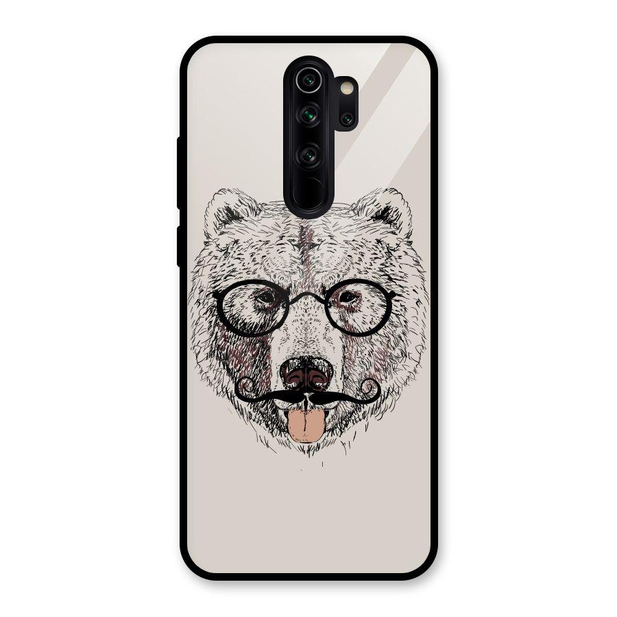 Studious Bear Glass Back Case for Redmi Note 8 Pro