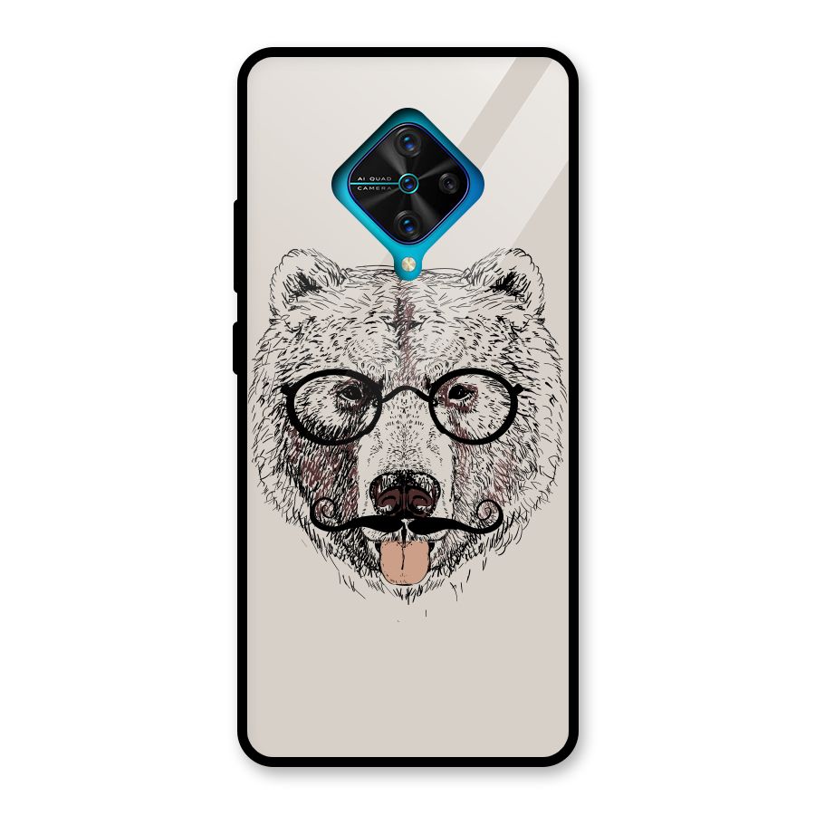 Studious Bear Glass Back Case for Vivo S1 Pro
