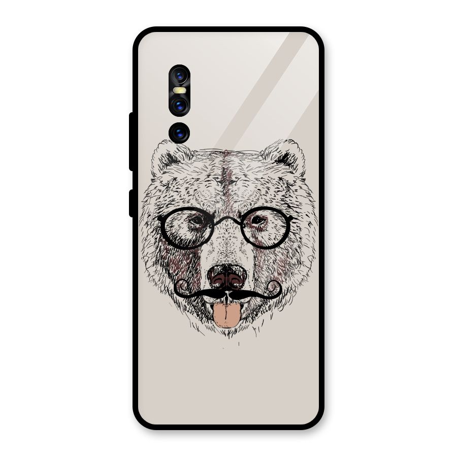 Studious Bear Glass Back Case for Vivo V15 Pro