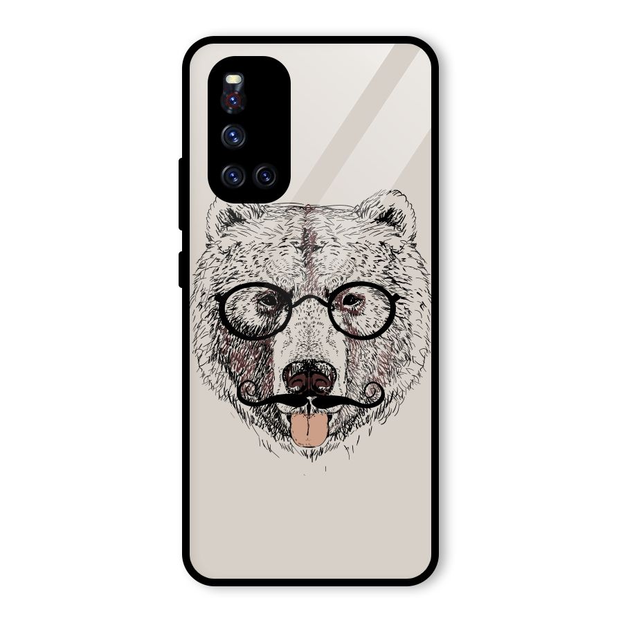 Studious Bear Glass Back Case for Vivo V19