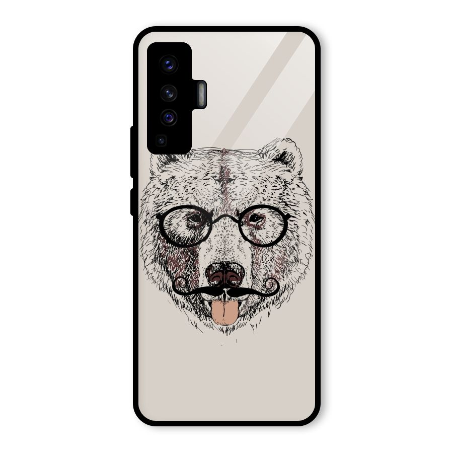 Studious Bear Glass Back Case for Vivo X50