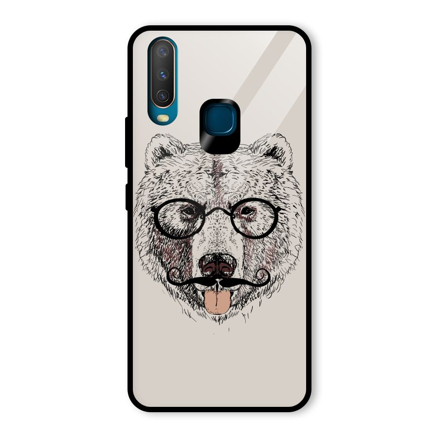Studious Bear Glass Back Case for Vivo Y12