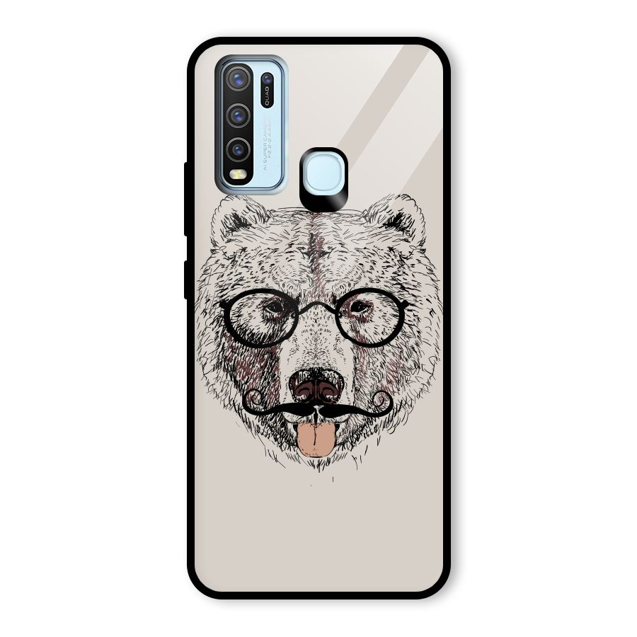 Studious Bear Glass Back Case for Vivo Y50